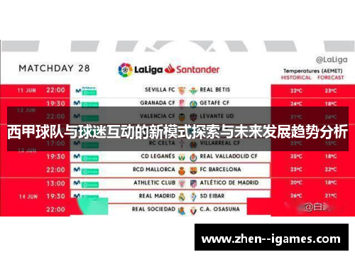 西甲球队与球迷互动的新模式探索与未来发展趋势分析 西甲球队与球迷互动的新模式探索与未来发展趋势分析